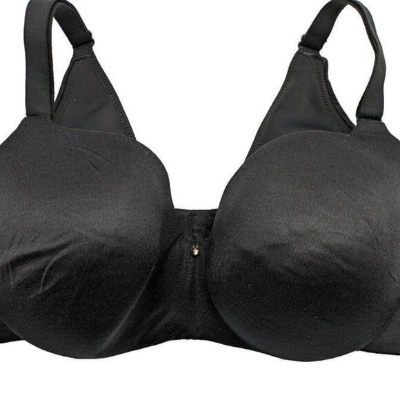 Lane Bryant Cacique Bra Backsmoother Lightly Lined Balconette Size 46DDD Black - Picture 5 of 9